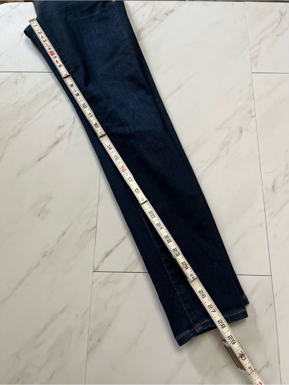 Madewell Maternity Dark Wash Skinny Jeans size 24 - Picture 8 of 8